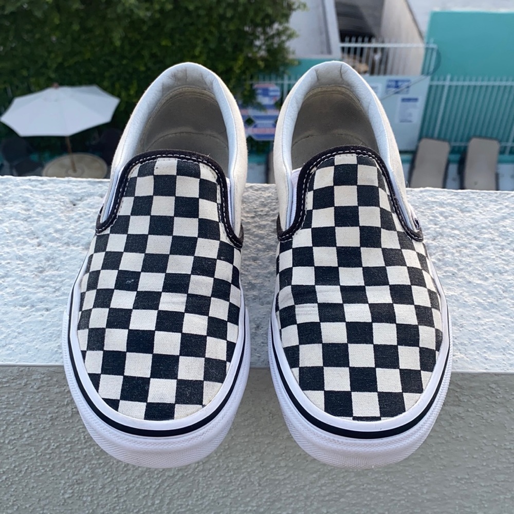 Vans Checkerboard Slip Ons W7